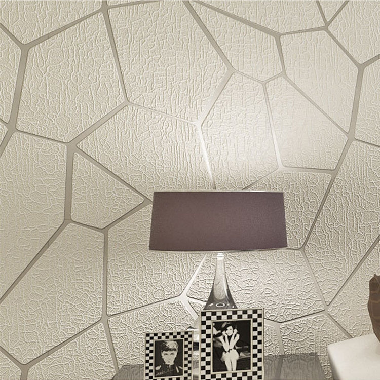 Simple 3D Embossed Geometric Pattern Wallpaper Thick Non-woven Background Wall Paper Home Decoration Wall Sticker