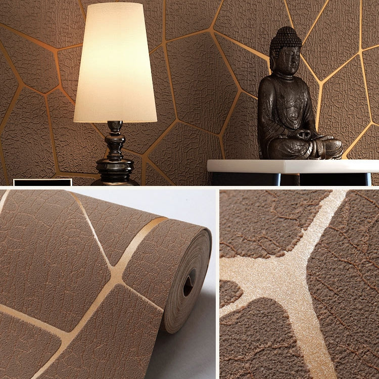 Simple 3D Embossed Geometric Pattern Wallpaper Thick Non-woven Background Wall Paper Home Decoration Wall Sticker