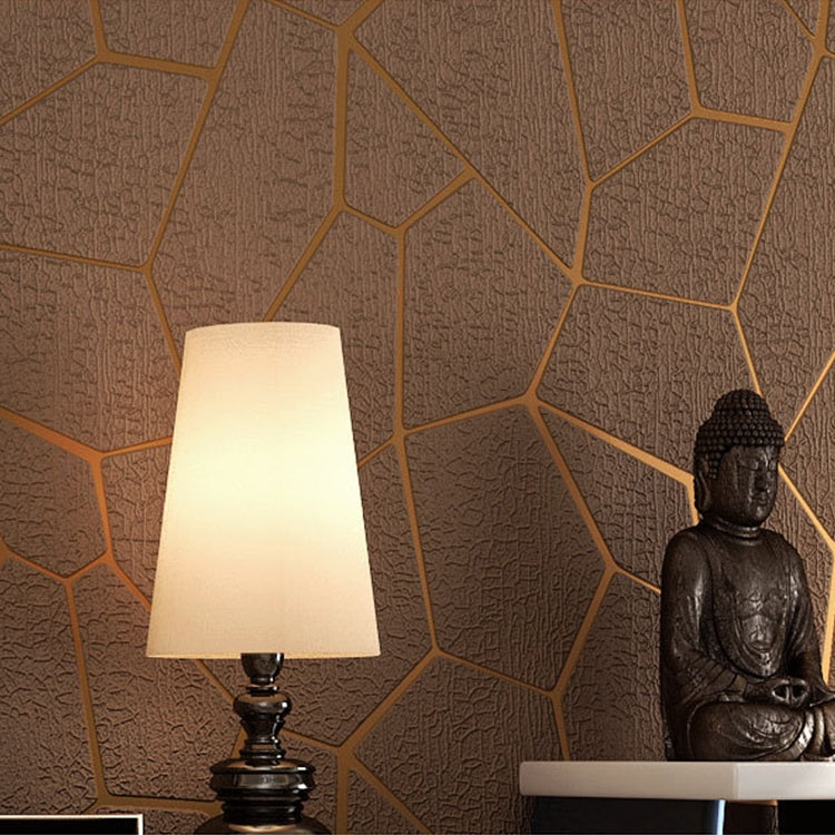 Simple 3D Embossed Geometric Pattern Wallpaper Thick Non-woven Background Wall Paper Home Decoration Wall Sticker