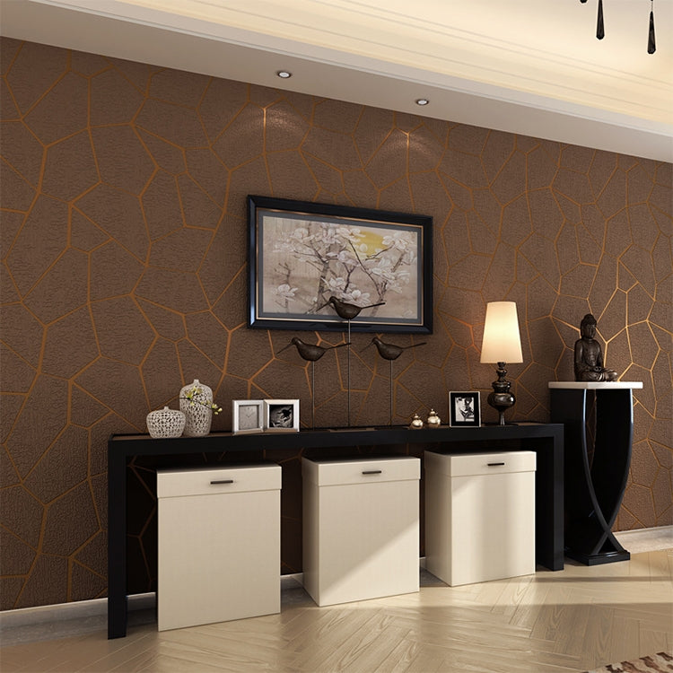 Simple 3D Embossed Geometric Pattern Wallpaper Thick Non-woven Background Wall Paper Home Decoration Wall Sticker
