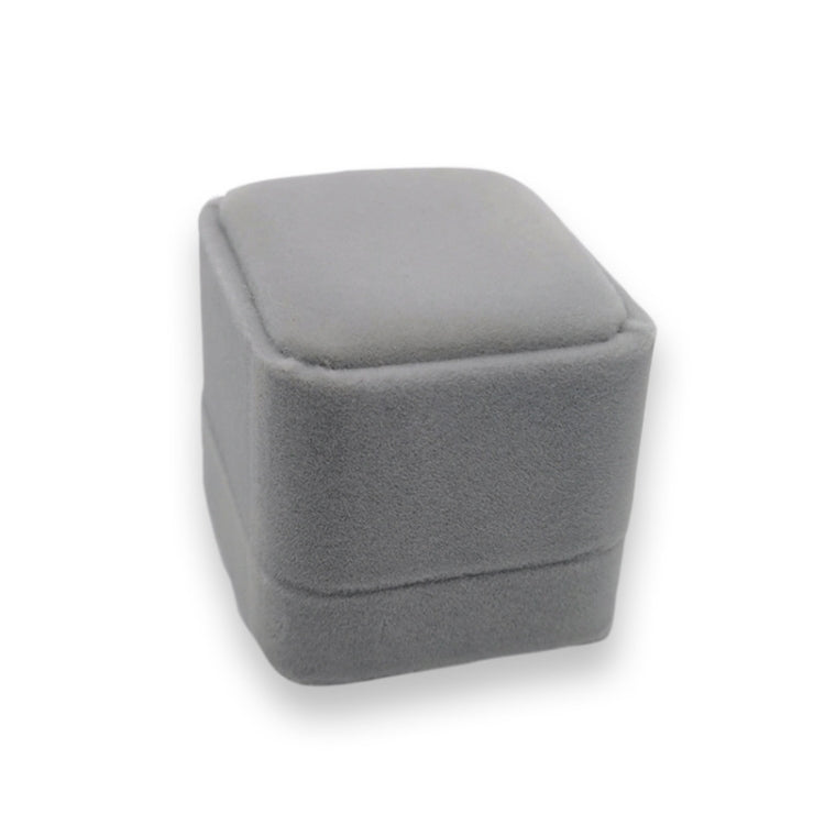 3 PCS Exquisite Jewelry Packaging Gift Box, Specification:5x5.5cm (Flannel Grey)