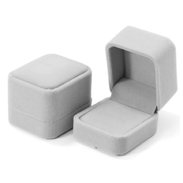 3 PCS Exquisite Jewelry Packaging Gift Box, Specification:5x5.5cm (Flannel Grey)