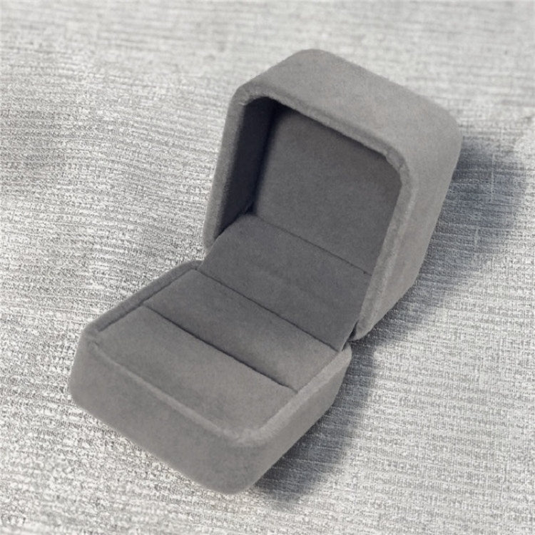 3 PCS Exquisite Jewelry Packaging Gift Box, Specification:5x5.5cm (Flannel Grey)