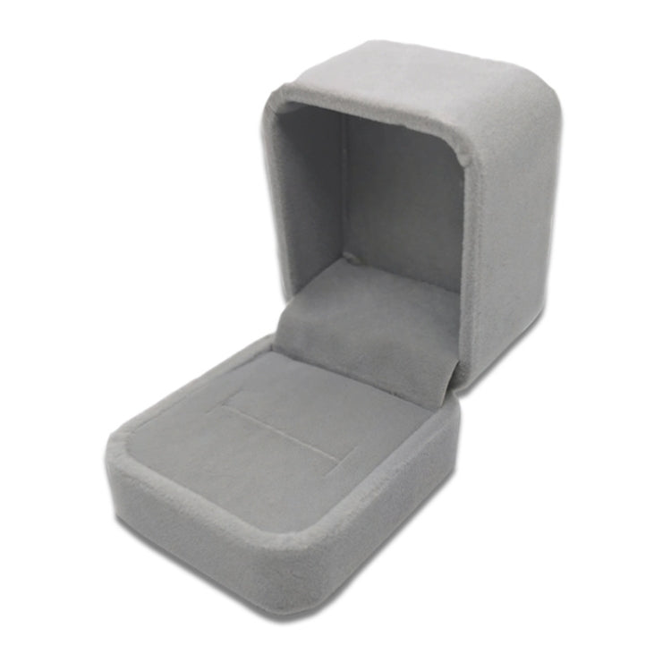 3 PCS Exquisite Jewelry Packaging Gift Box, Specification:7x7cm (Flannel Grey)