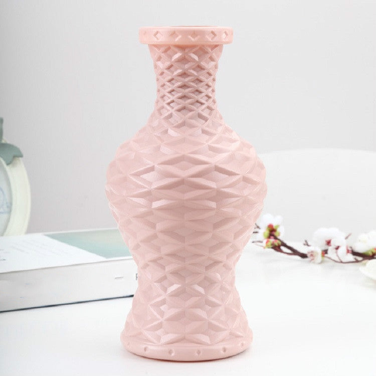 Plastic Vase Dry and Wet Flower Arrangement Container Home Decoration