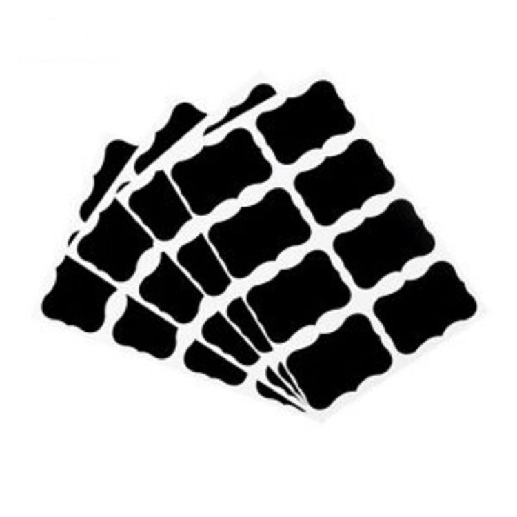 10 PCS Fancy Black Board Kitchen Jam Jar Label Labels Stickers