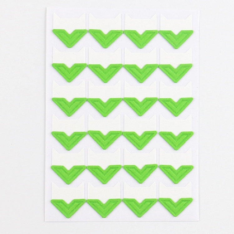 2 PCS Colorful Models Monochrome Simple Corner Stickers Album Accessories Phase Stickers