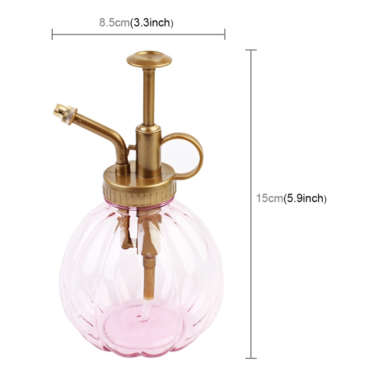 350ml Pumpkin Plastic Gardening Pot Antique Bronze Vintage Style Plants Watering Hand Pressure Spray Craft Bottle