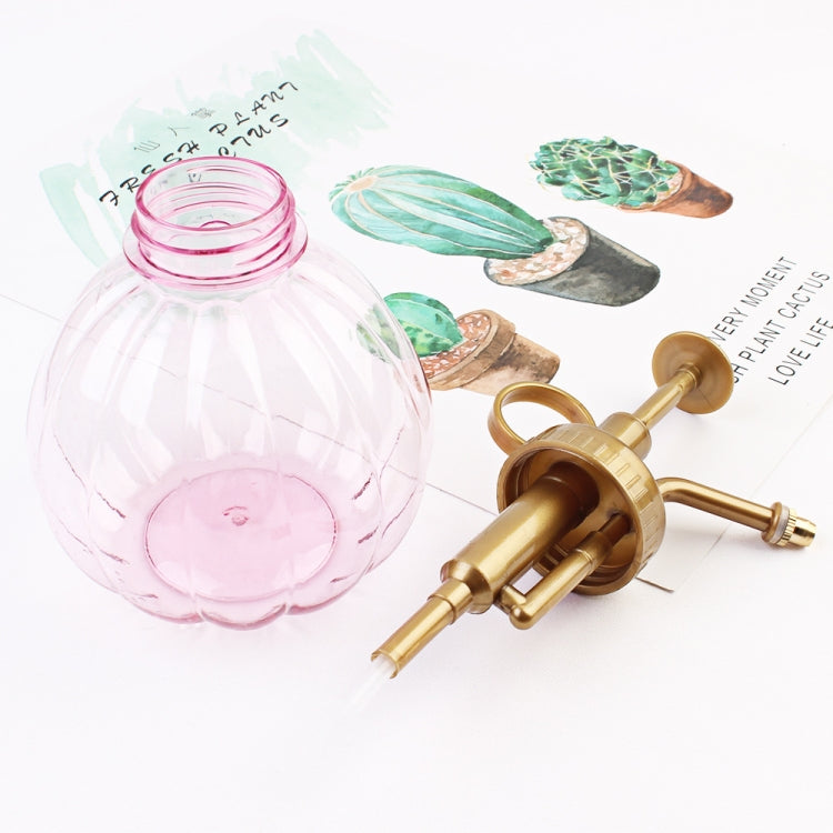 350ml Pumpkin Plastic Gardening Pot Antique Bronze Vintage Style Plants Watering Hand Pressure Spray Craft Bottle