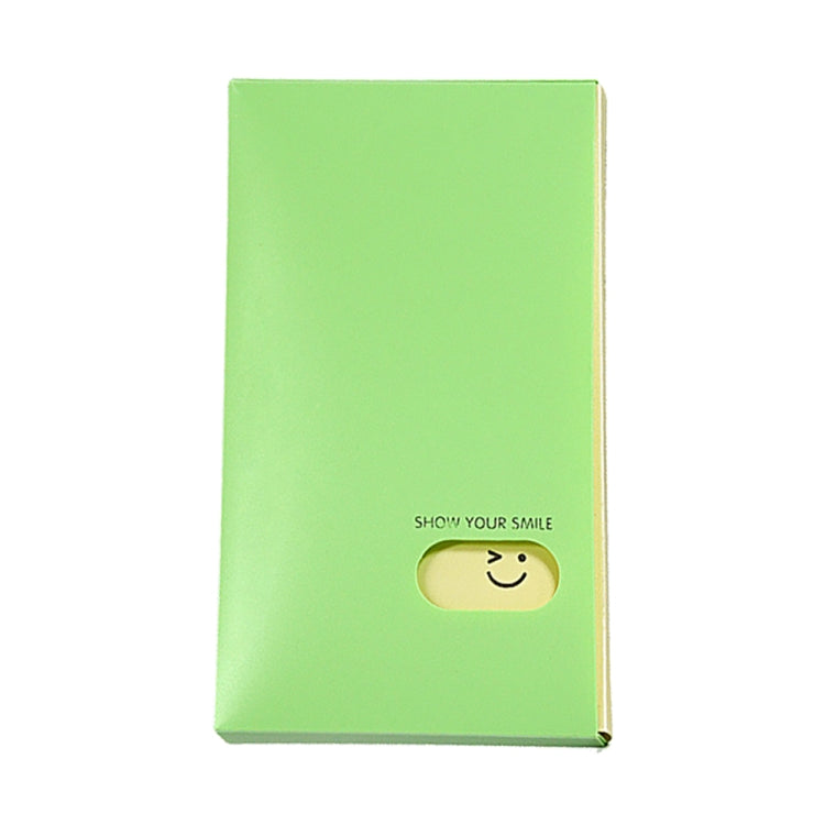 Smiley Face Pattern Portable Business Card Book Card Holder Small Card storage Book Card Sticker Collection Ticket Collection