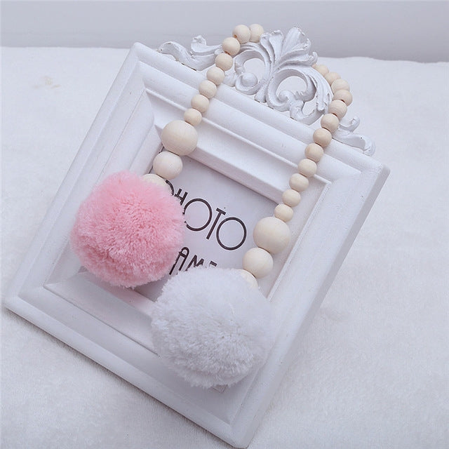 Wooden Beads Hanging Ball Hanging Ornaments Tent Decoration Children's Room Decoration