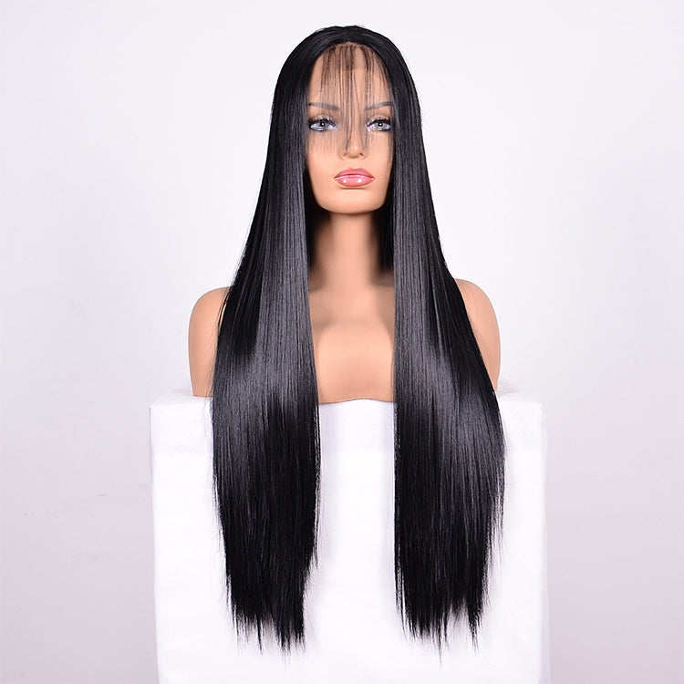 Straight Lace Front Human Hair Wigs, Stretched Length:20 inches, Style:1