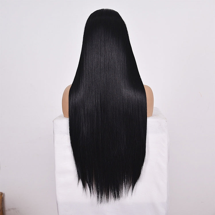 Straight Lace Front Human Hair Wigs, Stretched Length:22 inches, Style:2