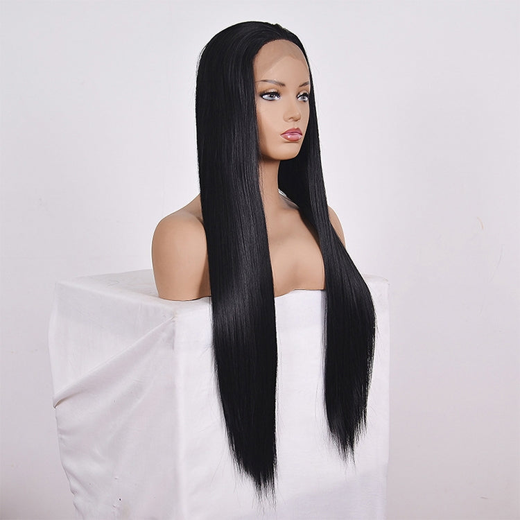 Straight Lace Front Human Hair Wigs, Stretched Length:24 inches, Style:2