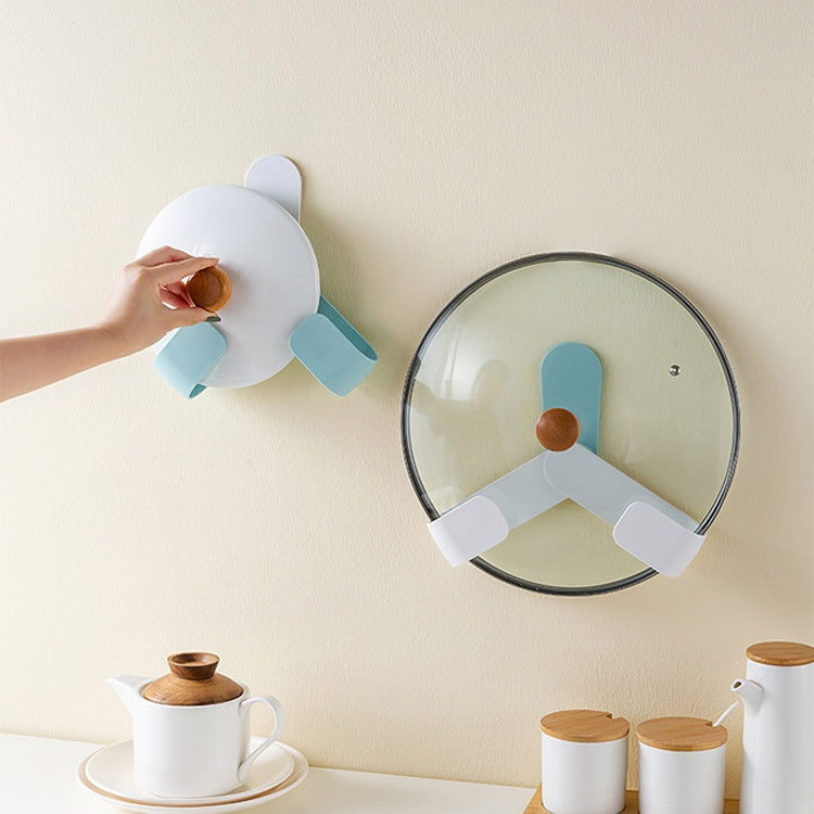 2 PCS Kitchen Wall-mounted Free-punch Lid Cutting Board Storage Rack
