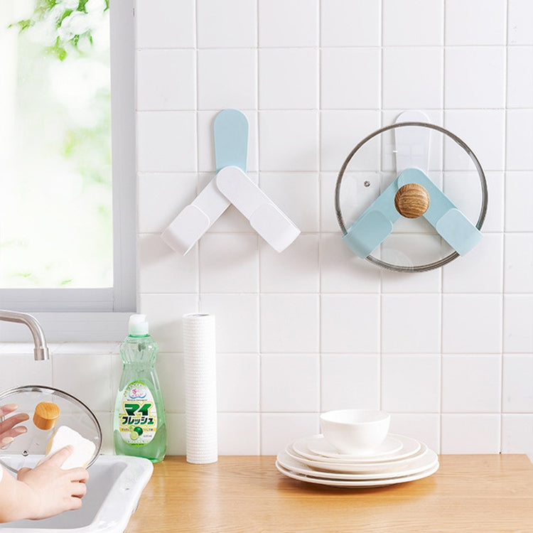 2 PCS Kitchen Wall-mounted Free-punch Lid Cutting Board Storage Rack