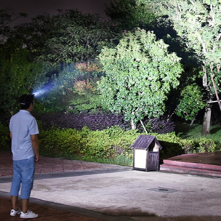 5 Leds High-Power Usb Rechargeable Head-Mounted Waterproof Fishing Light Strong Headlight, Specification:Single + Box