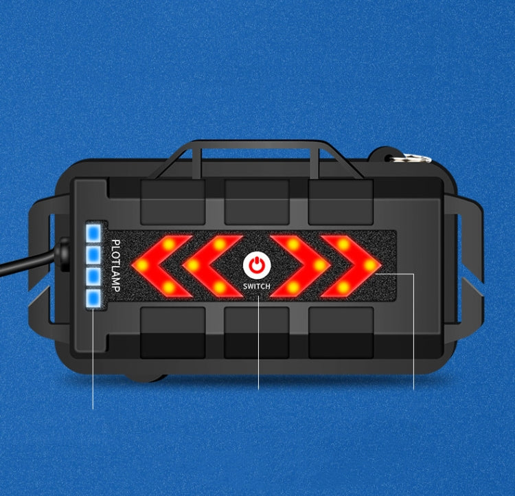 5 Leds High-Power Usb Rechargeable Head-Mounted Waterproof Fishing Light Strong Headlight, Specification:Single + Box