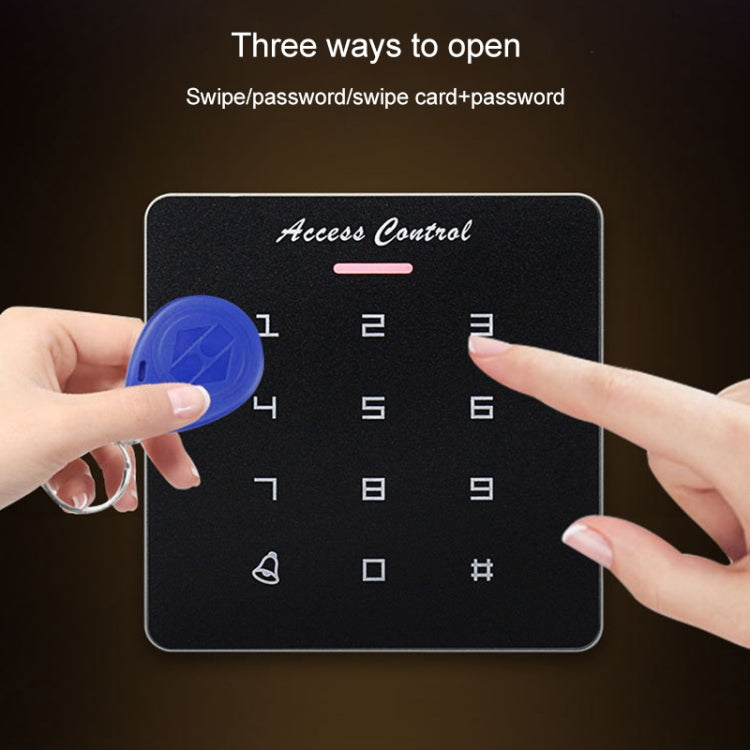 Simple IDIC Card Access Control All-in-one Machine Key Touch Access Control Controller Induction Card  Password, Style:A2-Physical Buttons