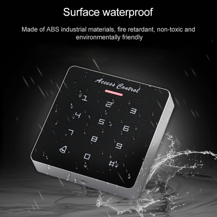 Simple IDIC Card Access Control All-in-one Machine Key Touch Access Control Controller Induction Card  Password, Style:A2-Physical Buttons