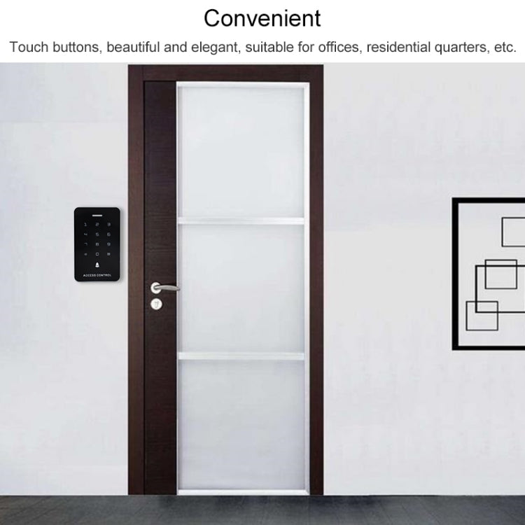 Simple IDIC Card Access Control All-in-one Machine Key Touch Access Control Controller Induction Card  Password, Style:A3- Touch Button