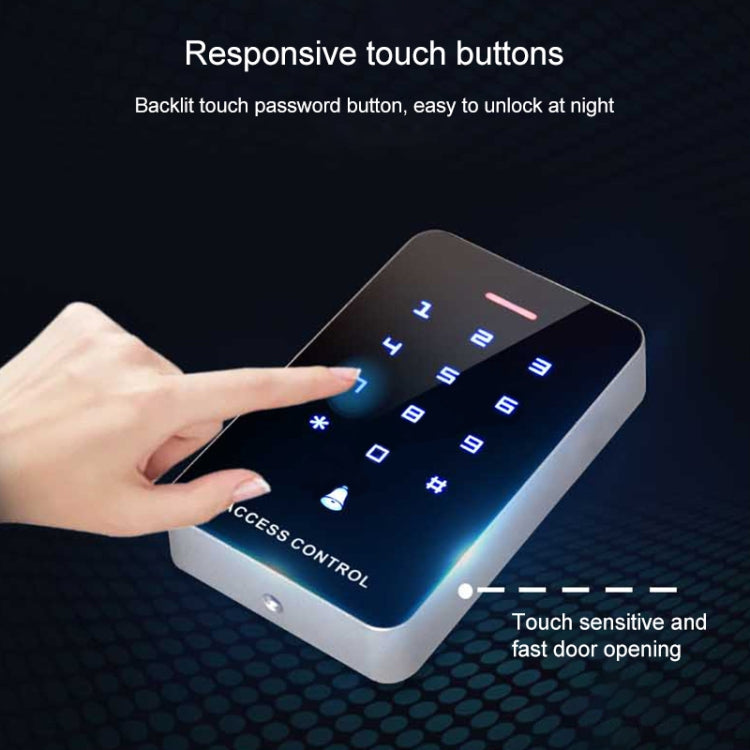 Simple IDIC Card Access Control All-in-one Machine Key Touch Access Control Controller Induction Card  Password, Style:A3- Touch Button