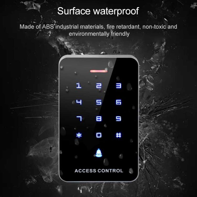 Simple IDIC Card Access Control All-in-one Machine Key Touch Access Control Controller Induction Card  Password, Style:A3- Touch Button
