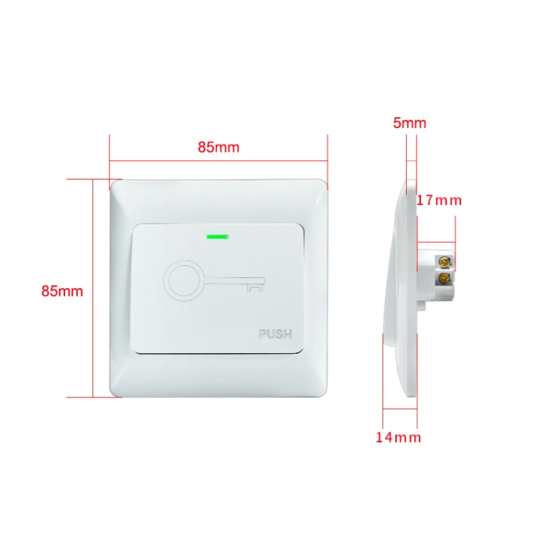 E6 Home Access Control System Door Doorbell Automatic Reset Button Switch