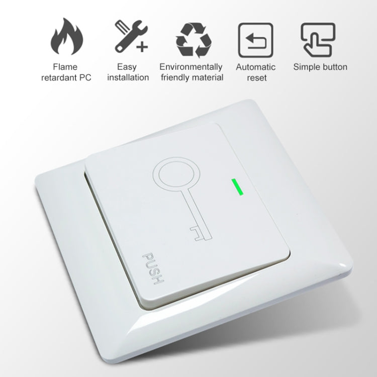 E6 Home Access Control System Door Doorbell Automatic Reset Button Switch