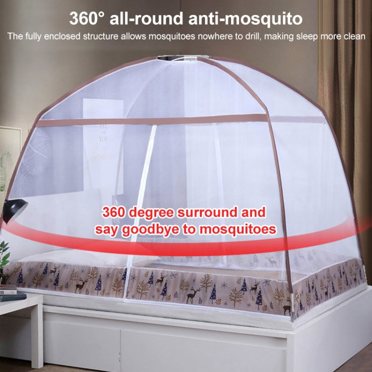 Free Installation of Yurt Double Door Encryption Thickened Mosquito Net, Size:150x200 cm