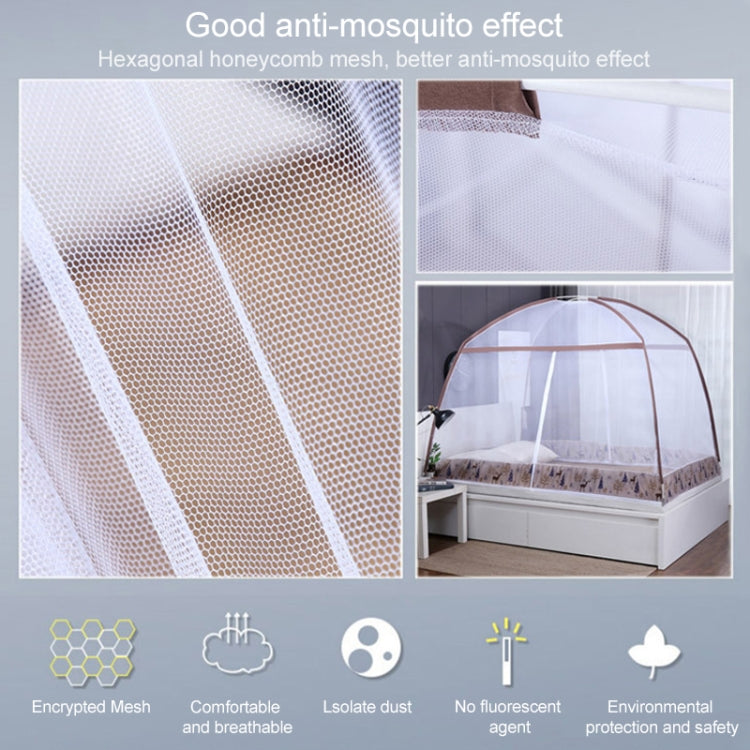 Free Installation of Yurt Double Door Encryption Thickened Mosquito Net, Size:150x200 cm