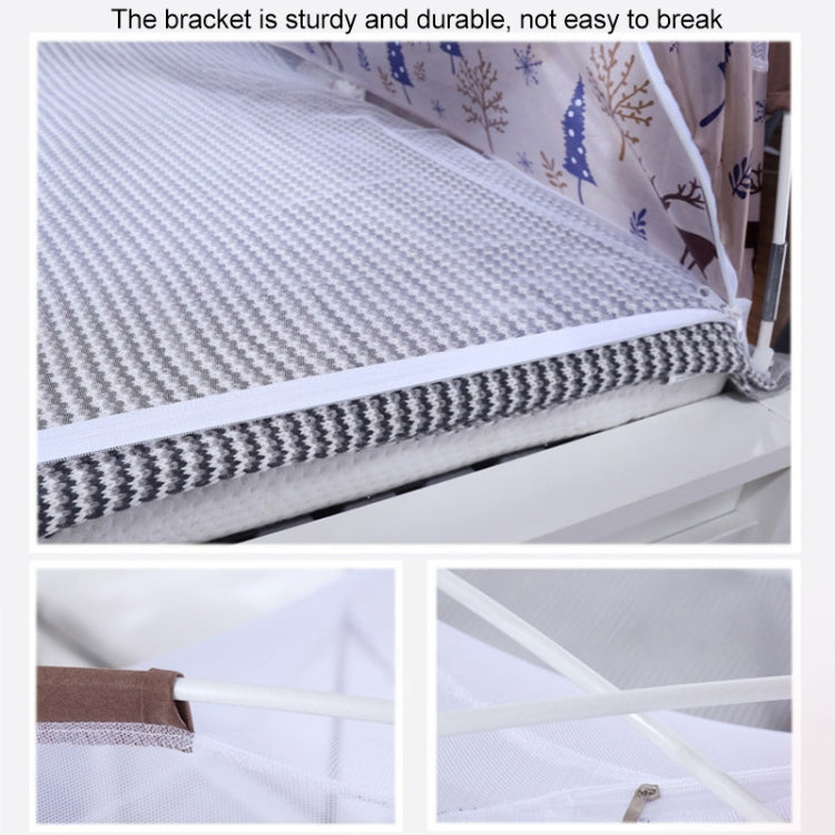 Free Installation of Yurt Double Door Encryption Thickened Mosquito Net, Size:150x200 cm