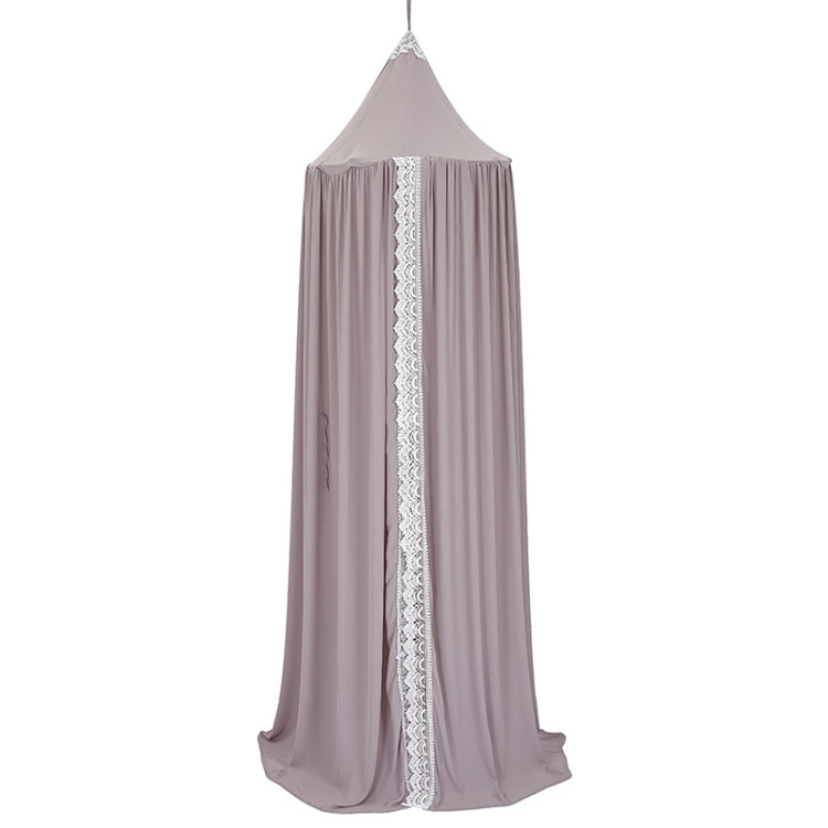 Children Room Summer Chiffon Lace Dome Tent Mosquito Net(Gray)