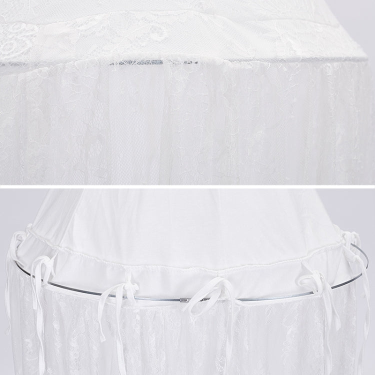 Children Room White Lace Dome Mosquito Net Bed Curtain