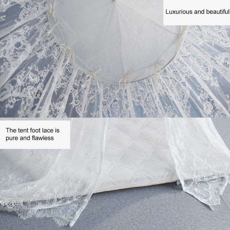 Children Room White Lace Dome Mosquito Net Bed Curtain