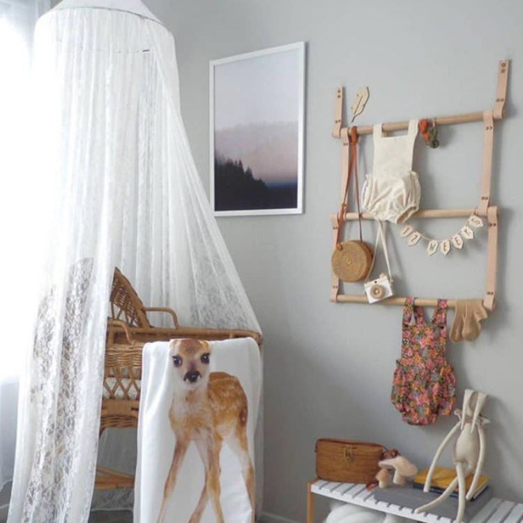 Children Room White Lace Dome Mosquito Net Bed Curtain