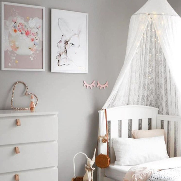 Children Room White Lace Dome Mosquito Net Bed Curtain