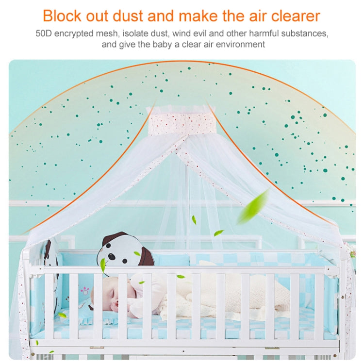 Crib Dome Lightweight Mosquito Net, Size:4.2x1.6 Meters, Style:Lace Mosquito Net