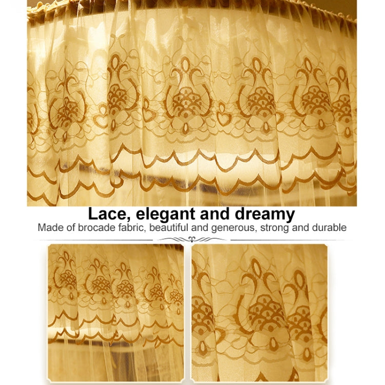 U-shaped Guide Rail Retractable Three-door Mosquito Net, Size:200x220 cm