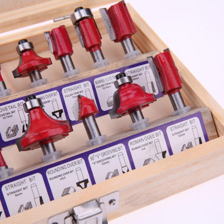 15Pcs/Set Milling Cutter Machine Tools Set Router Bit for Wood Cutters Carbide Shank Mill Milling Wood Cutter Tool