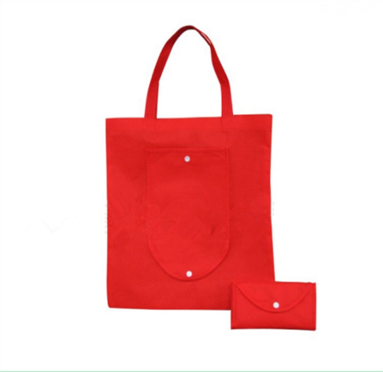 2 PCS Foldable Shopping Bag Reusable Non-woven Shoulder Bags Tote Grocery Bags Pouch, Size:35x45x10cm