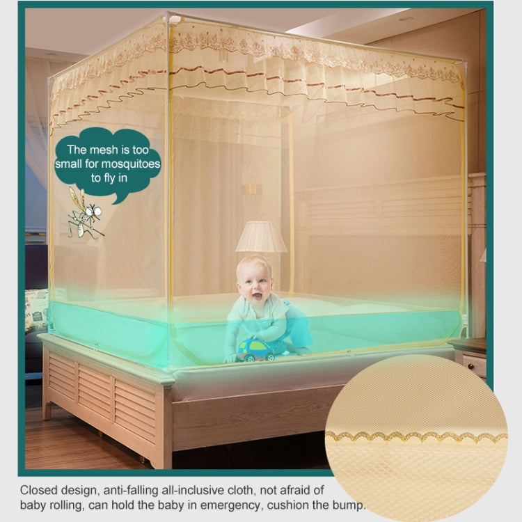Household Free Installation Thickened Encryption Dustproof Mosquito Net, Size:200x220 cm, Style:Full Bottom