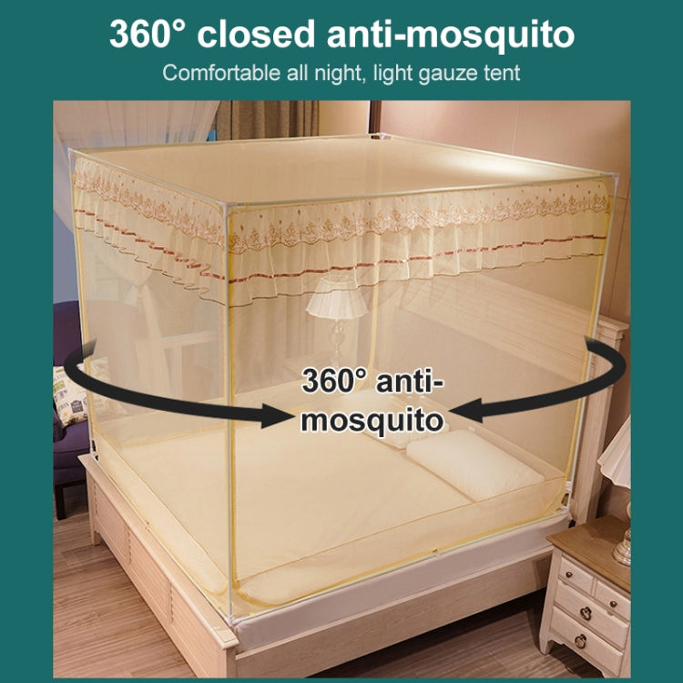 Household Free Installation Thickened Encryption Dustproof Mosquito Net, Size:200x220 cm, Style:Full Bottom