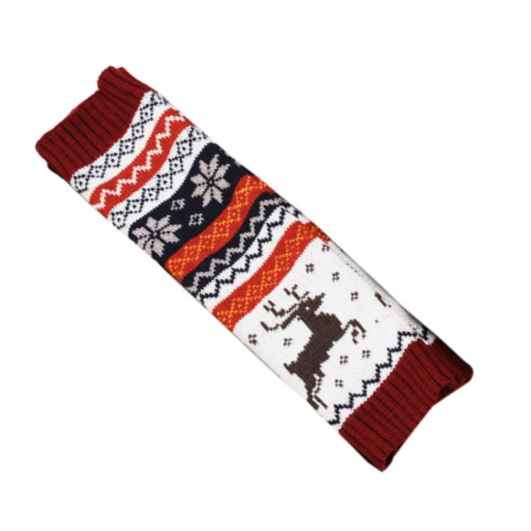 Ladies Winter Christmas Deer Warm Knit Leg Warmers