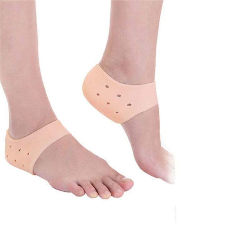 1 Pair Silicone Moisturizing Shredded Heel Socks Foot Care