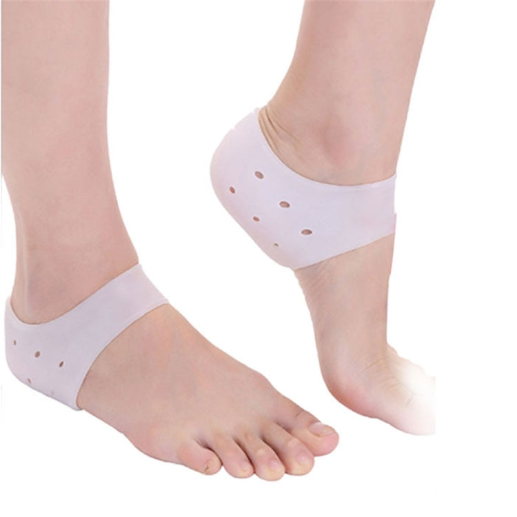 1 Pair Silicone Moisturizing Shredded Heel Socks Foot Care