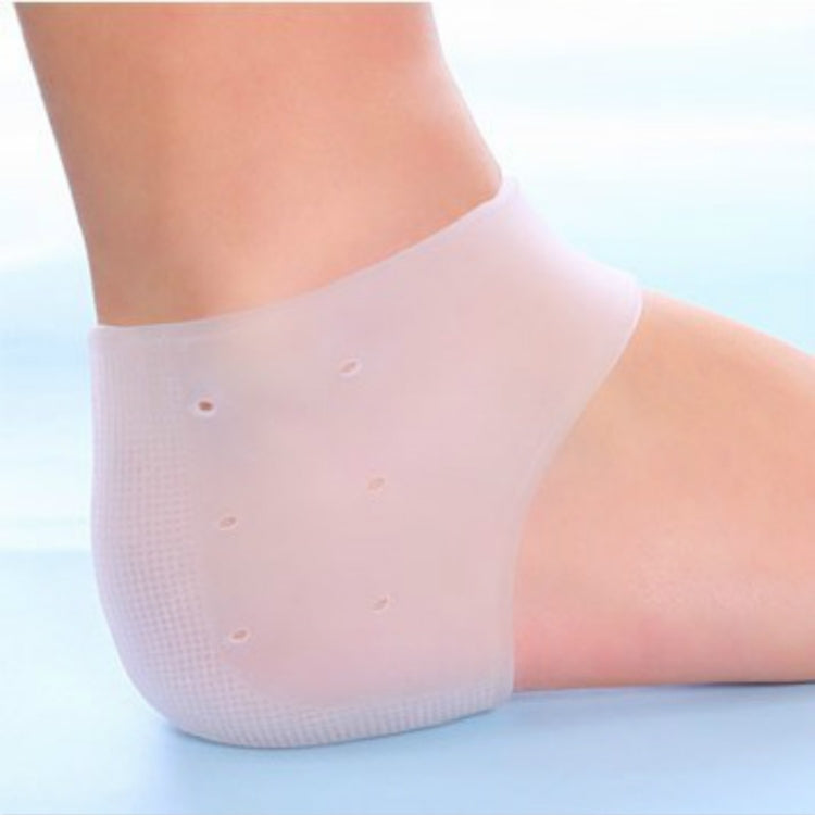 1 Pair Silicone Moisturizing Shredded Heel Socks Foot Care