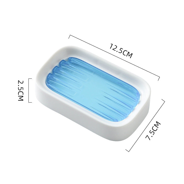 8 PCS Double-layer Drain Soap Box Bathroom Rack