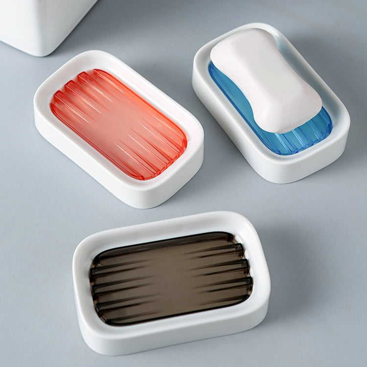 8 PCS Double-layer Drain Soap Box Bathroom Rack