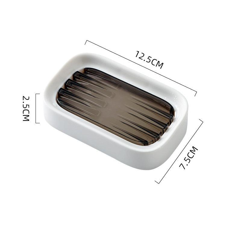 8 PCS Double-layer Drain Soap Box Bathroom Rack